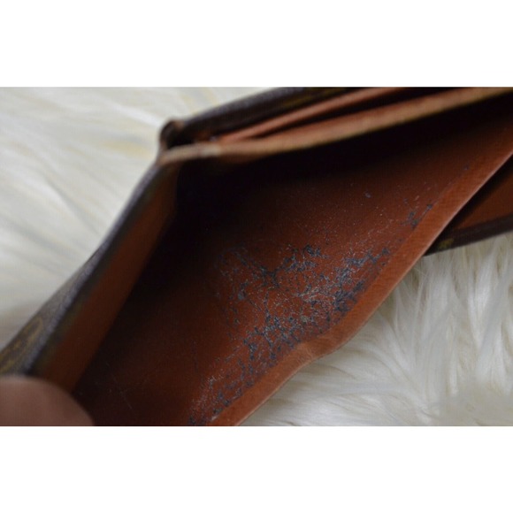 Louis‎ Vuitton Vintage Wallet Trifold Elise Brown Monogram Leather Wallet - Picture 7 of 11